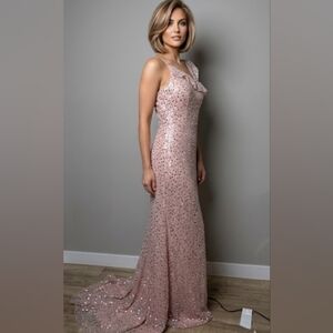 Pink Sequin Gown